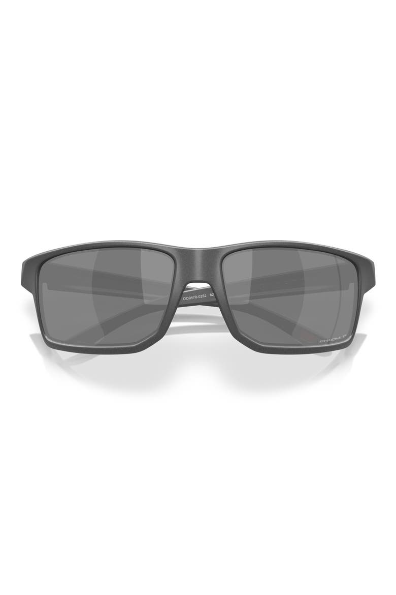 Gibston XL 62mm Rectangular Sunglasses, Alternate, color, BLACK GREY