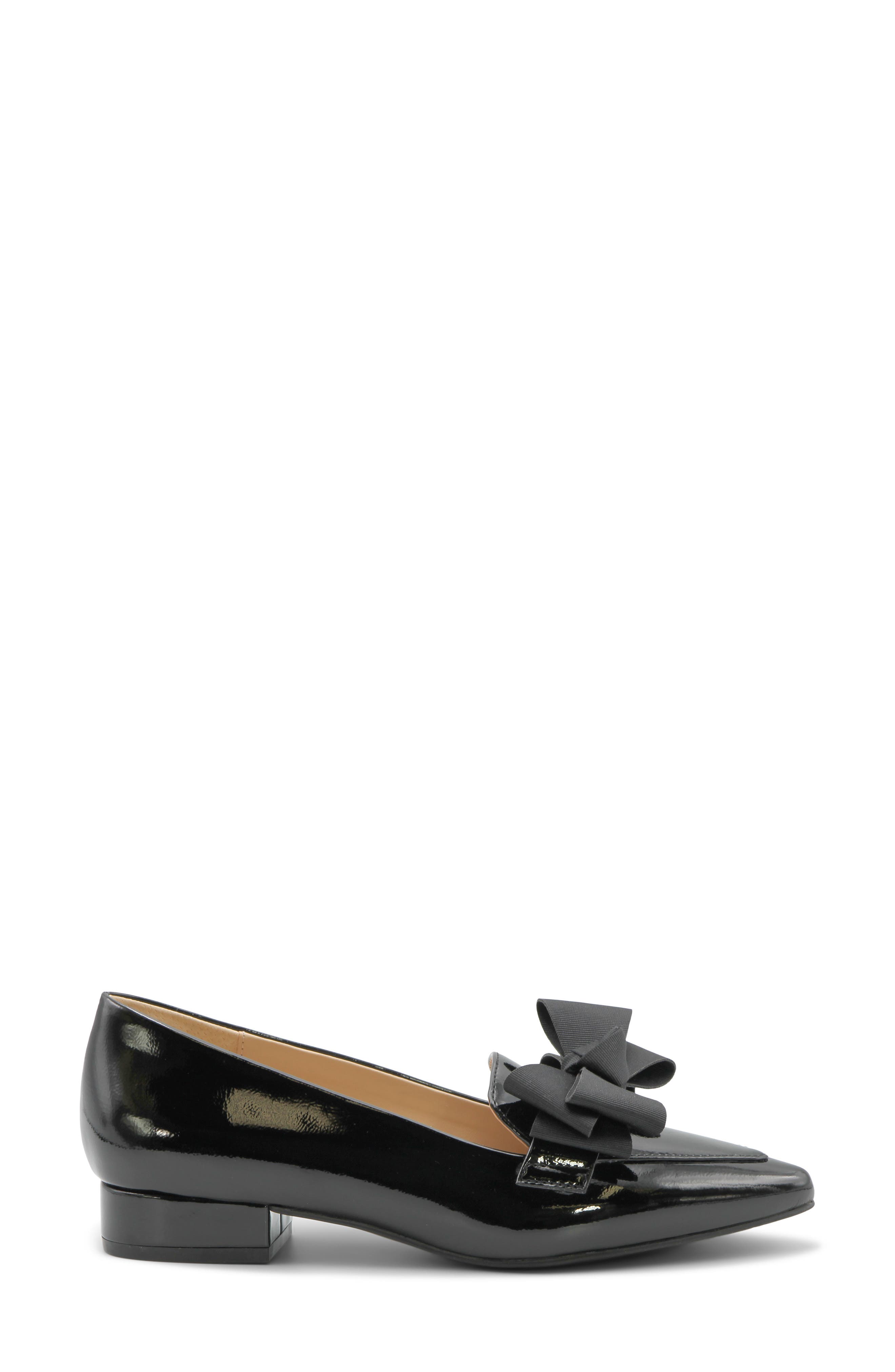Adrienne Vittadini Pasteur Bow Pump, Alternate, color, Black Patent