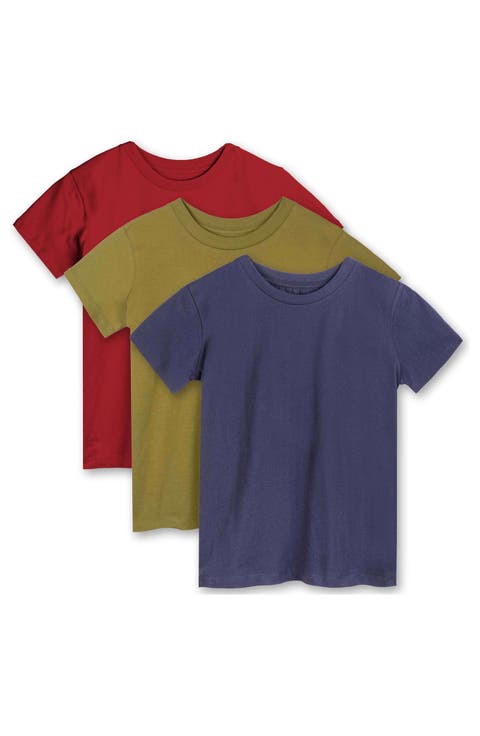 Organic Cotton Kids Short Sleeve T-Shirt 3-pack