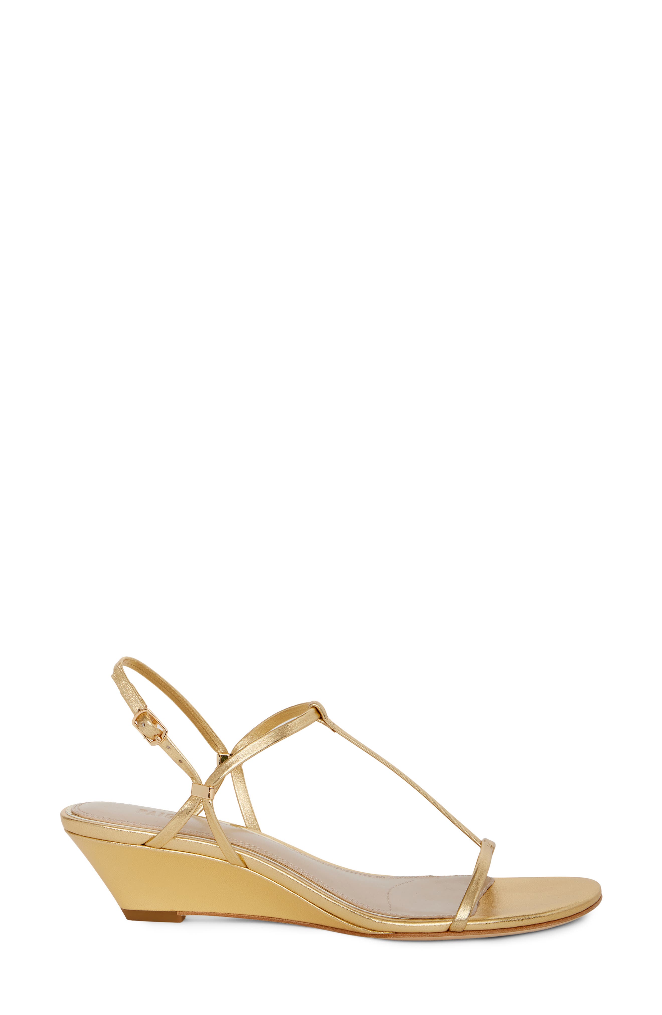 PAIGE Daryn Slingback Wedge Sandal, Alternate, color, Gold
