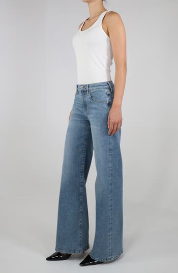 Romi Mid Rise Wide Leg Jeans