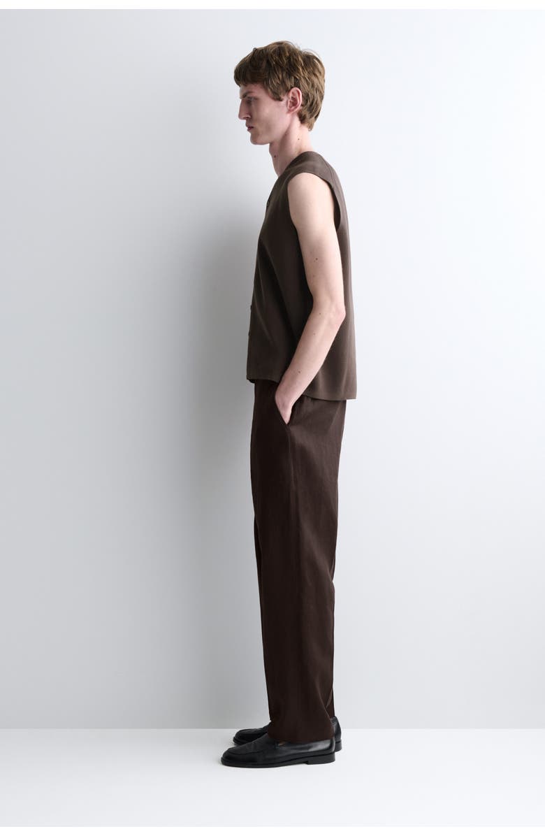 COS Milano-Knit Vest, Alternate, color, Brown