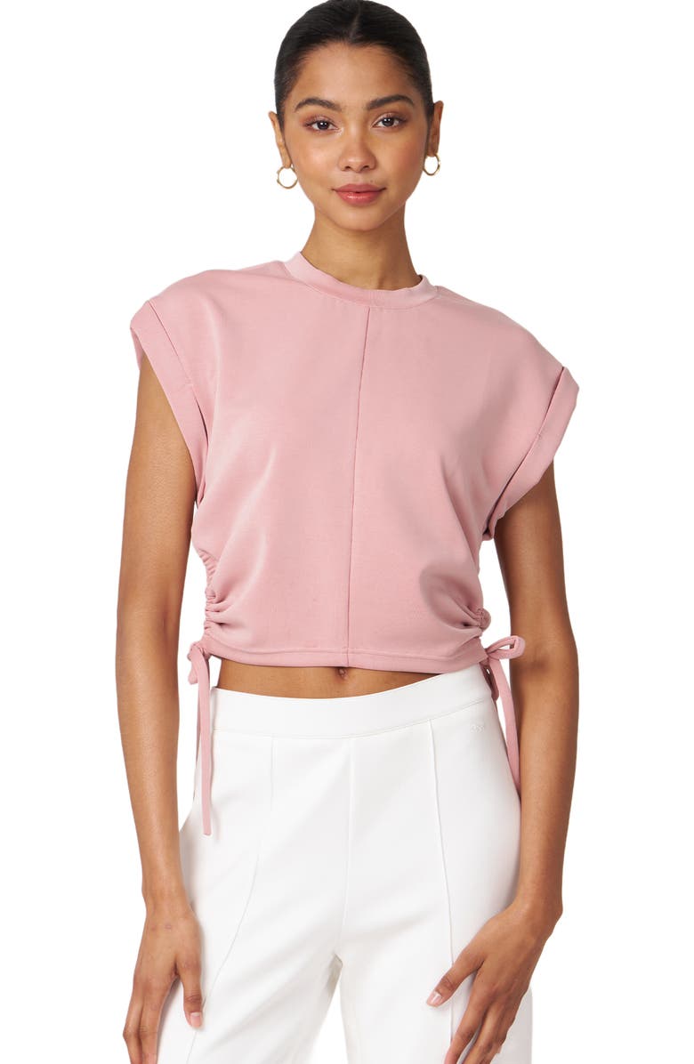 Rebody Active Nadine Scuba Knit Shirring Top, Main, color, Pink