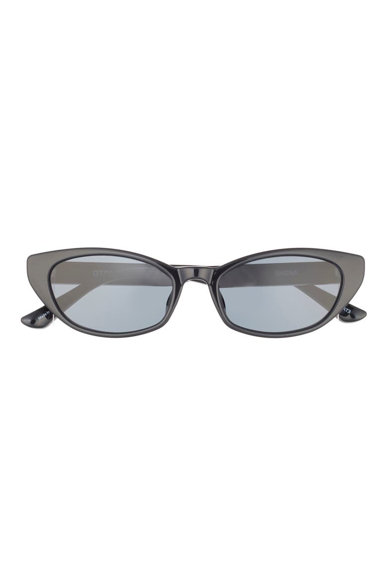 Shona Cat Eye Sunglasses, Main, color, BLACK/ SMOKE