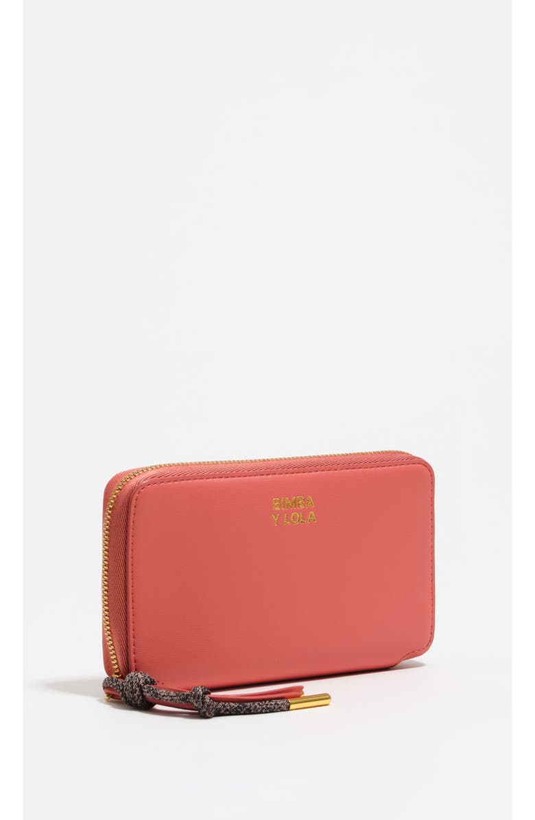 Bimba y Lola Leather upper wallet, Main, color, Chewing Gum Pink