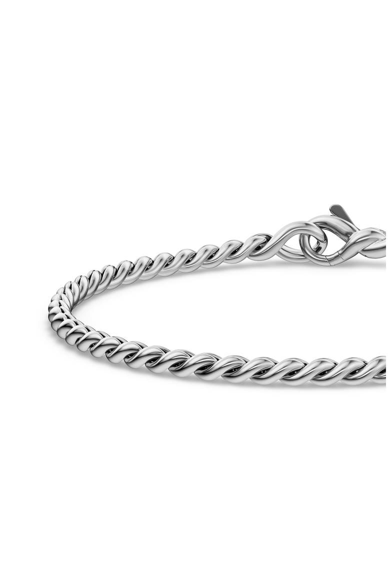 Sculpted Cable Chain Bracelet, Alternate, color, SILVER