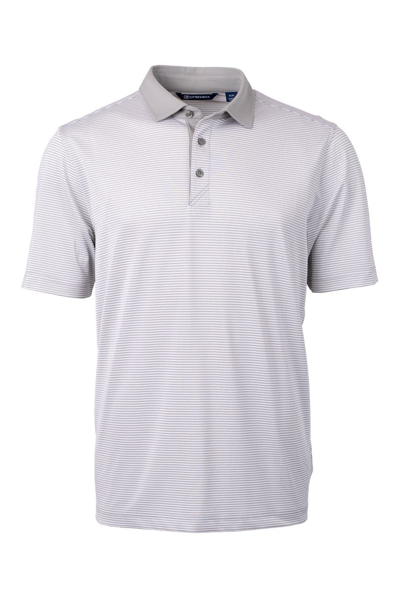 Virtue Micro Stripe Polo, Main, color, POLISHED/ WHITE