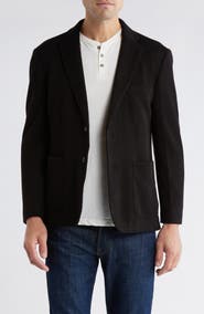 Lucky Brand Notch Lapel Ribbed Knit Sport Coat