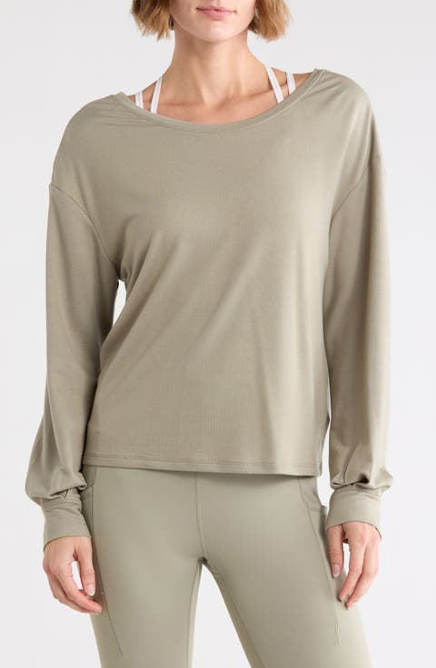 Restoration Twist Back Long Sleeve Top