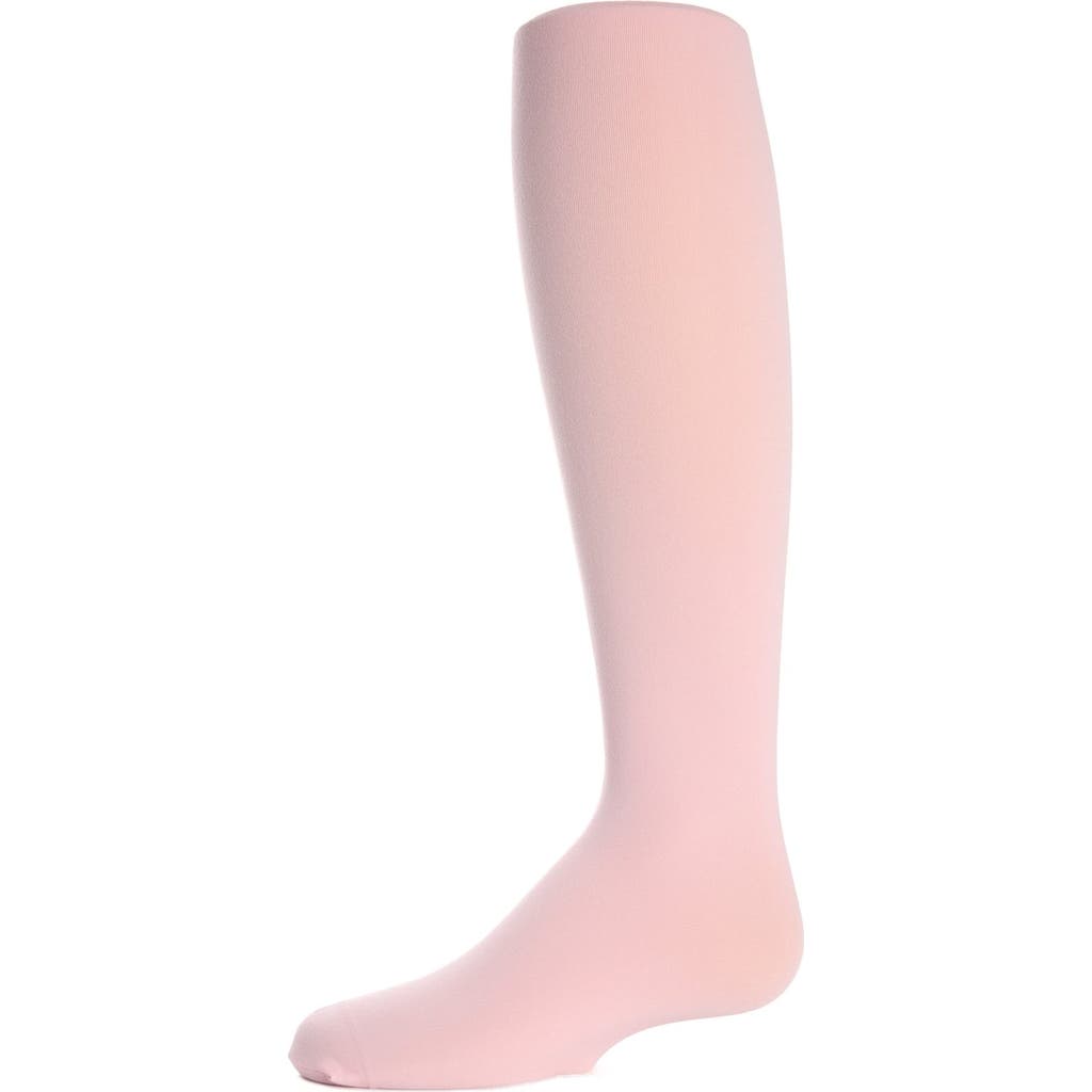 Memoi Infant Winter Opaque Nylon Tights In Pink