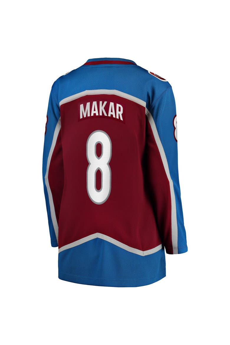Women's Fanatics Branded Cale Makar Burgundy Colorado Avalanche Home Premier Breakaway Player Jersey, Alternate, color, Burgundy