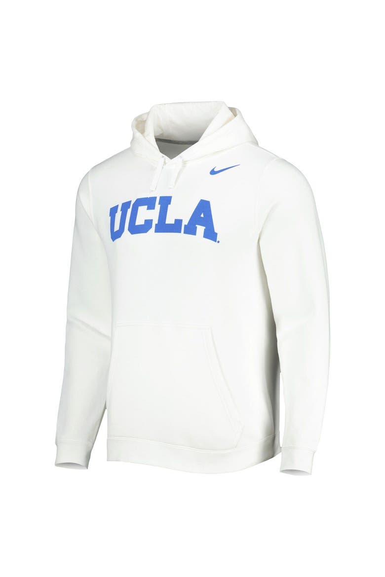 Men's Nike White UCLA Bruins Logo Club Pullover Hoodie, Alternate, color, White