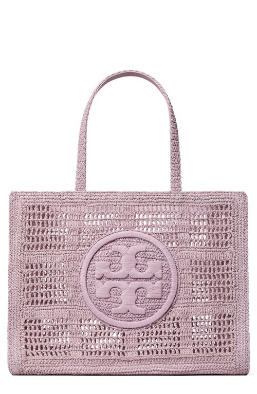 Tory Burch Ella Large Hand Crocheted Tote In Pale Purple