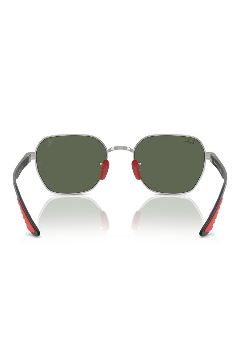 x Scuderia Ferrari 54mm Chromance Irregular Sunglasses, Alternate, color, SILVER