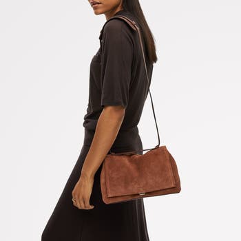 Mercer Street - Suede Medium Flapover Shoulder Bag