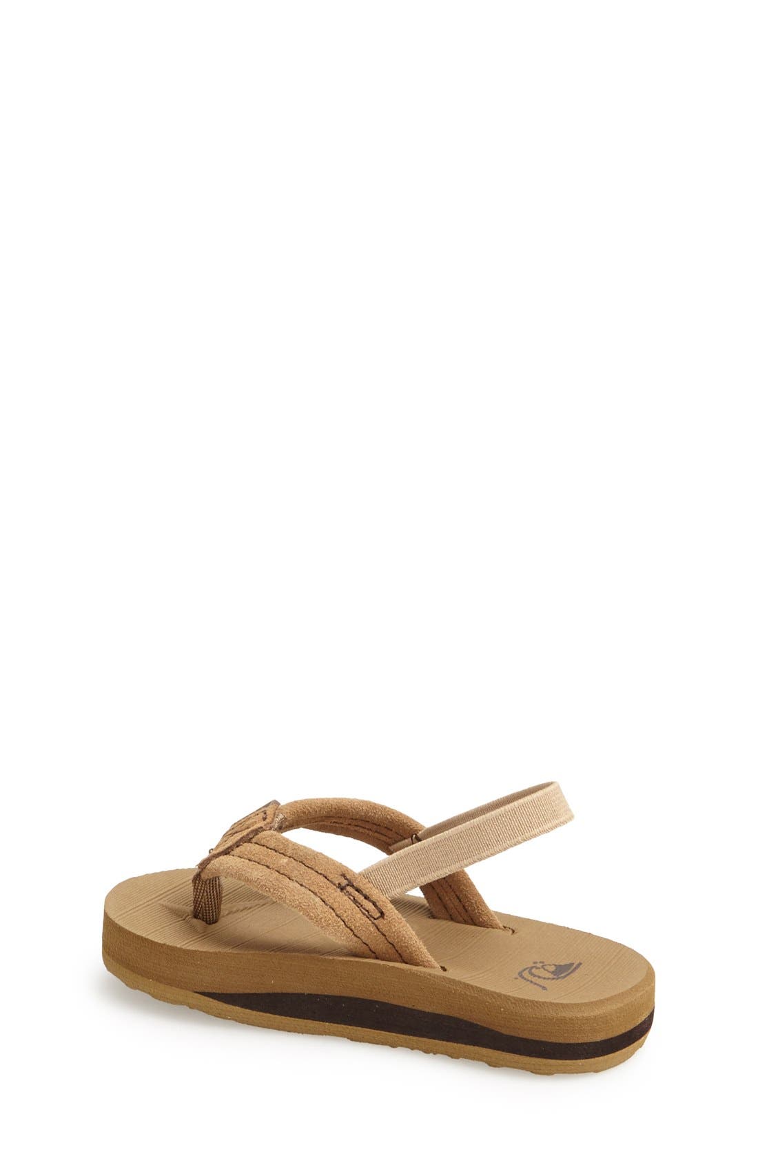'Carver' Suede Sandal, Alternate, color, TAN SOLID