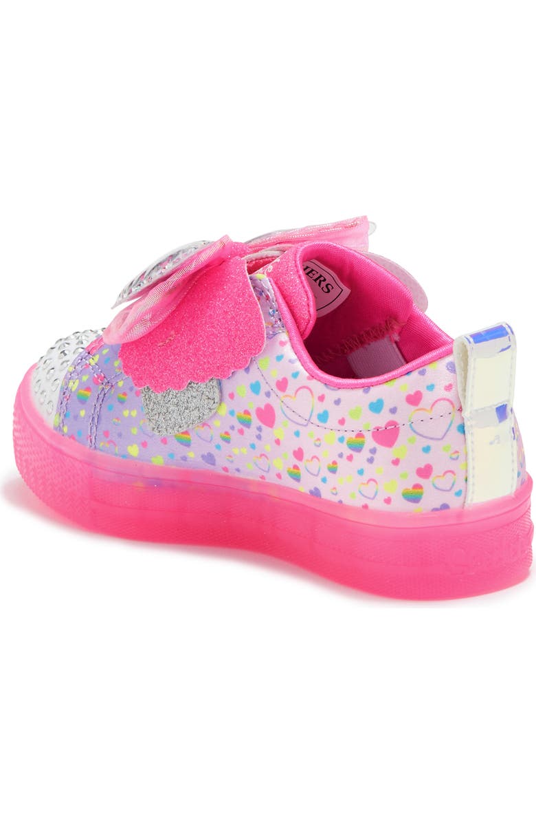 SKECHERS Kids' Twinkle Toes Shuffle Brights Light-Up Sneaker, Alternate, color,