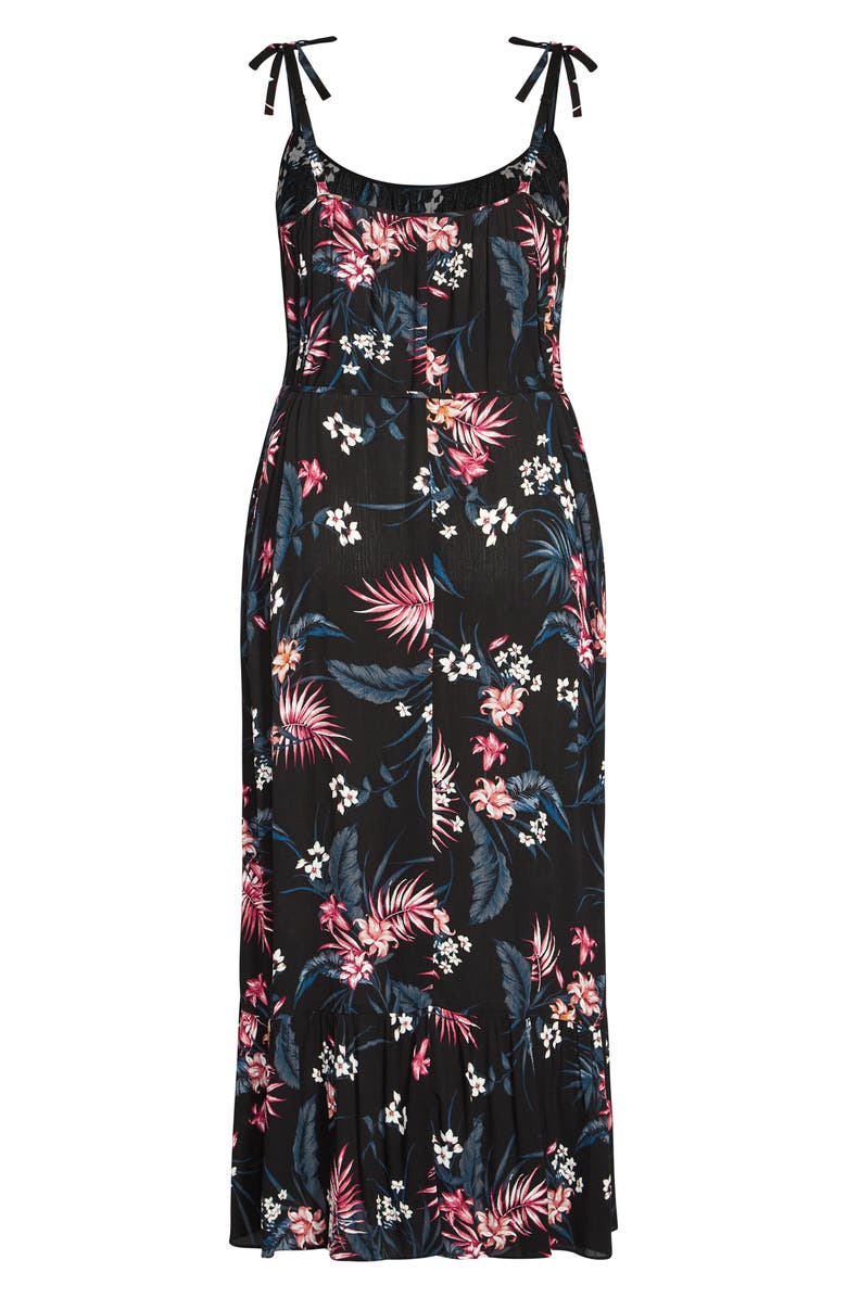 City Chic Deep Paradise Maxi Dress, Alternate, color, 