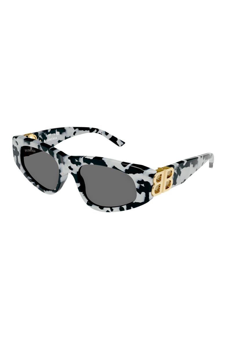 53mm Cat Eye Sunglasses, Alternate, color, HAVANA