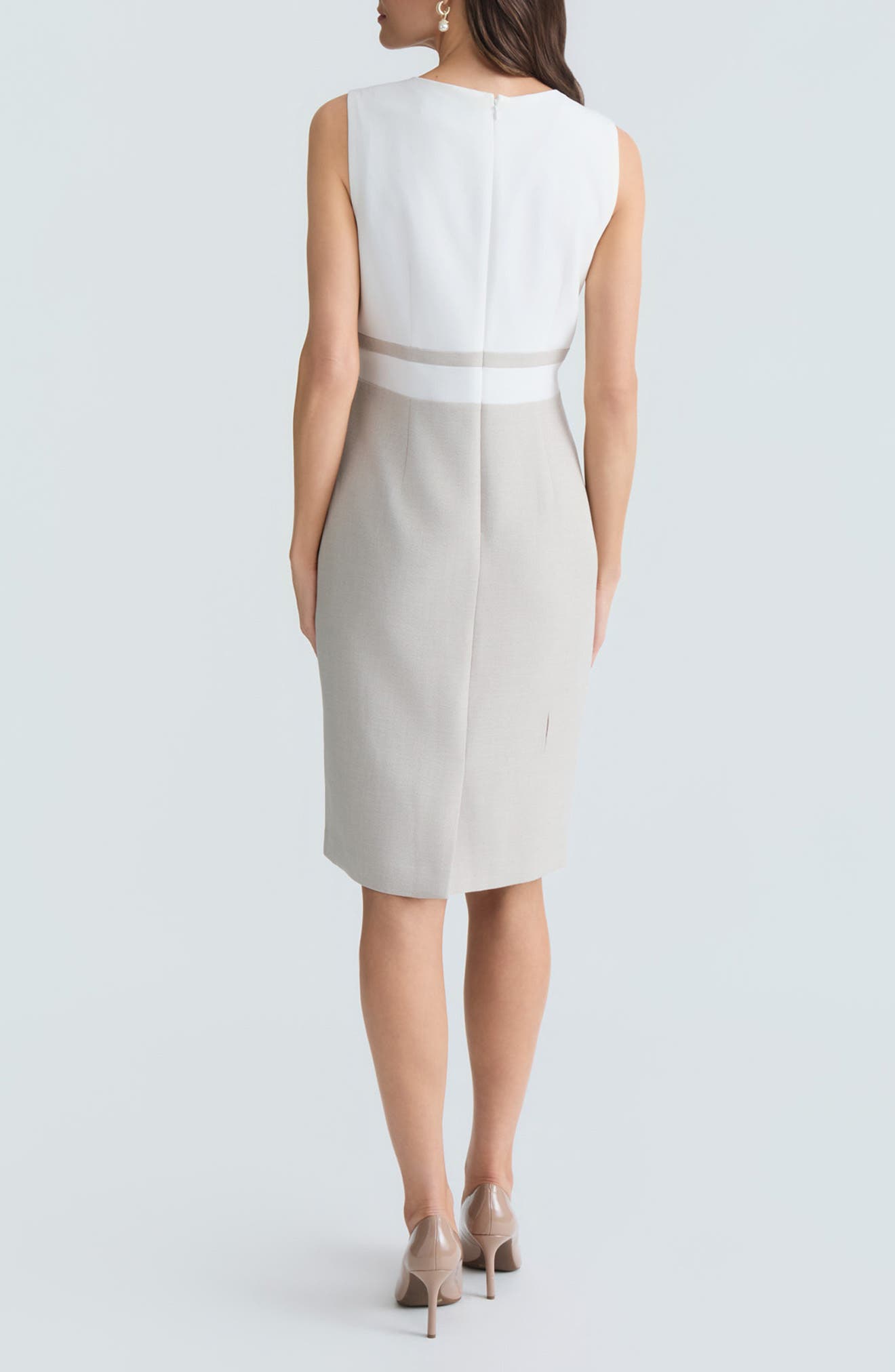 Colorblock Sheath Dress - image 2