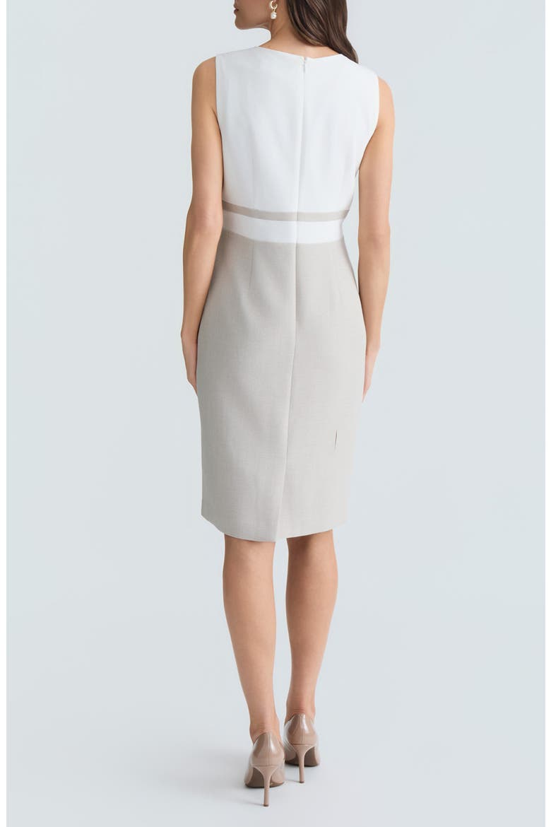 Colorblock Sheath Dress, Alternate, color, LILY WHITE/ SMR STRIPE