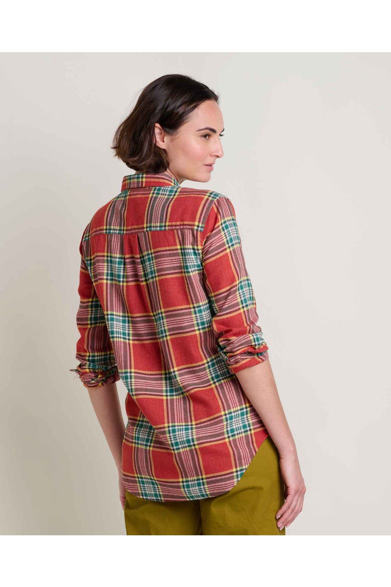 Re-Form Flannel Long Sleeve Shirt, Alternate, color, Campfire Windowpane