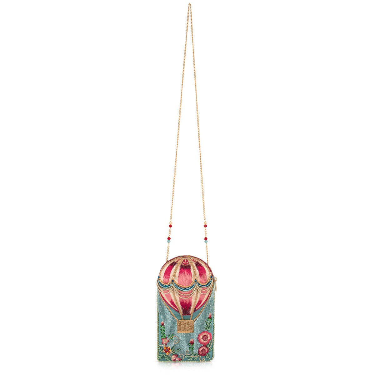 Full of Hot Air Crossbody Phone Bag, Alternate, color, Blue