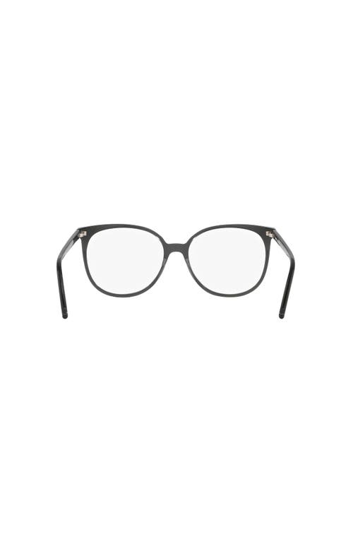 Saint Laurent 54mm Round Optical Glasses In Brown