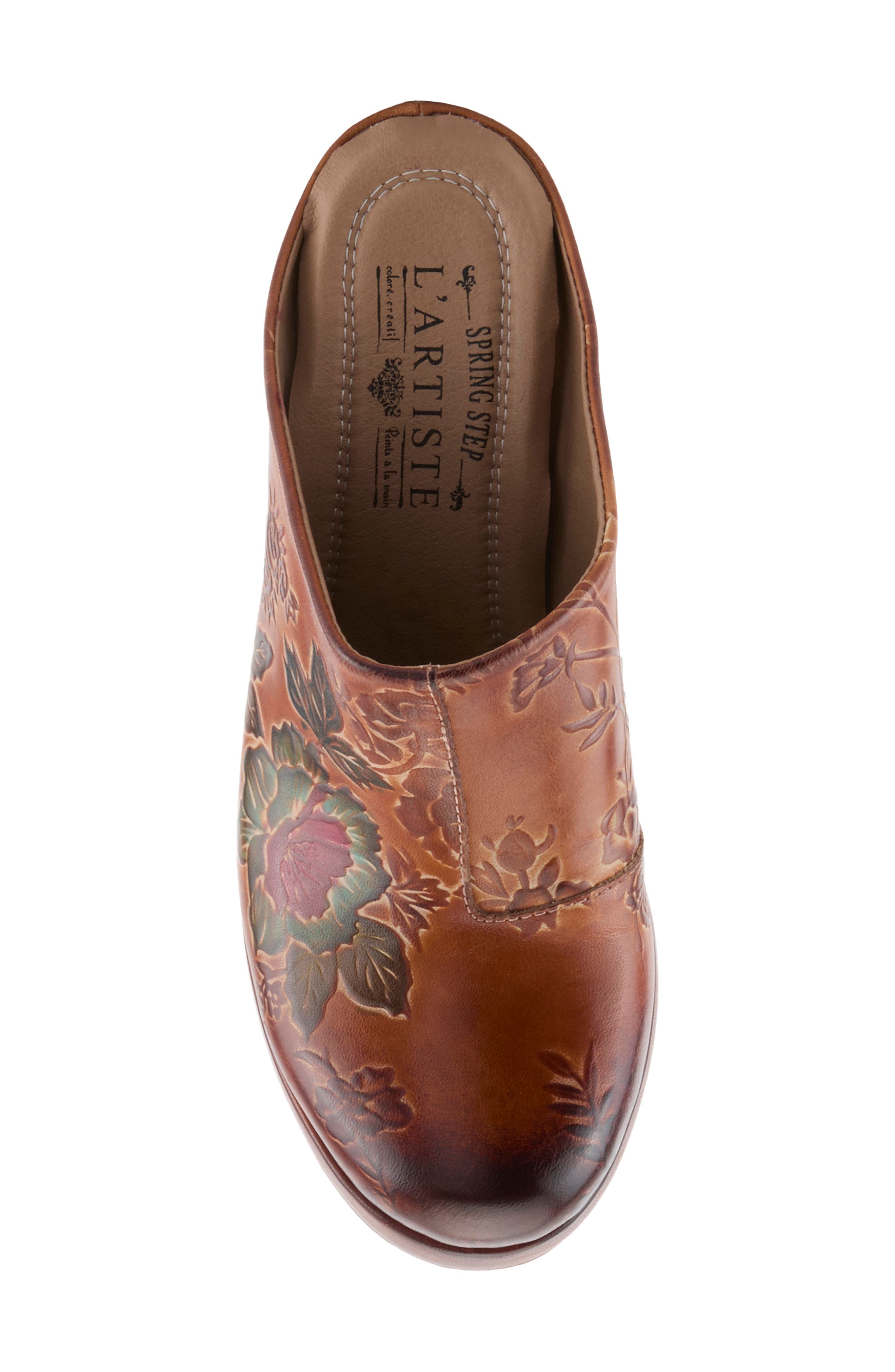 Skyhigh Leather Platform Mule, Alternate, color, CAMEL MULTI
