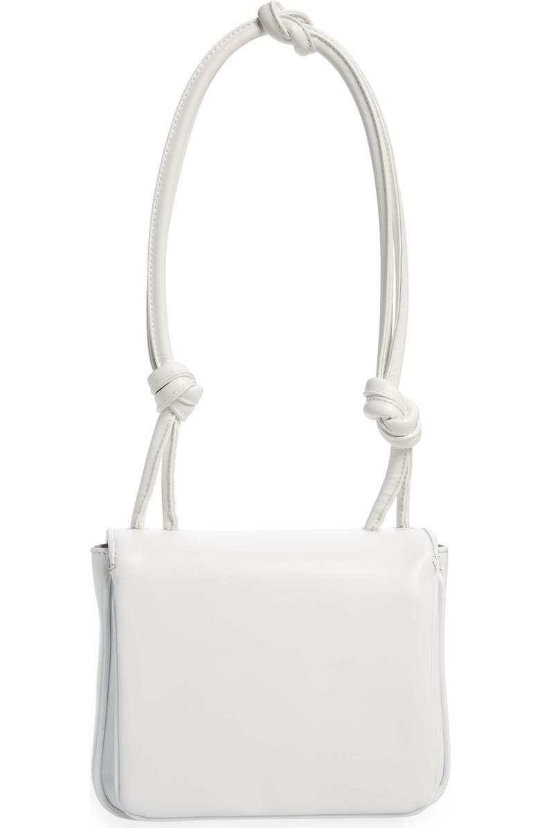 Moschino Knotted Strap Leather Shoulder Bag, Alternate, color,