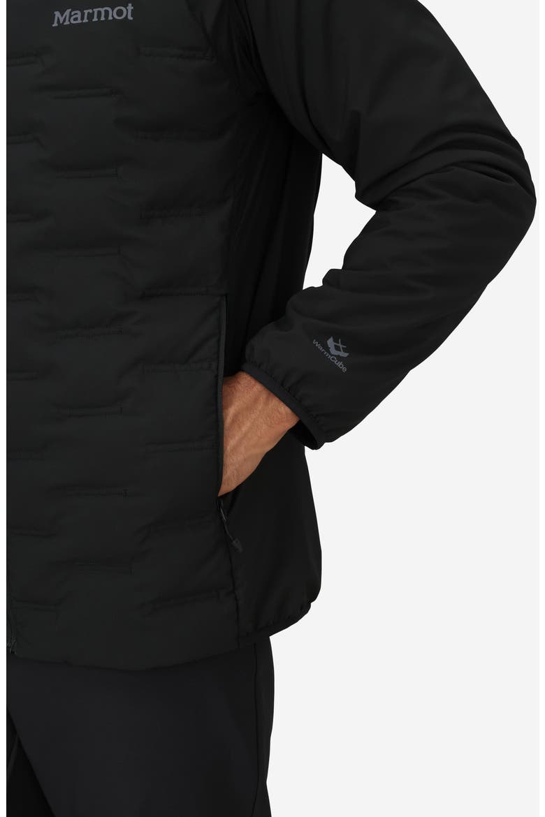 WarmCube Active Aerothermal Down Hoodie, Alternate, color, BLACK