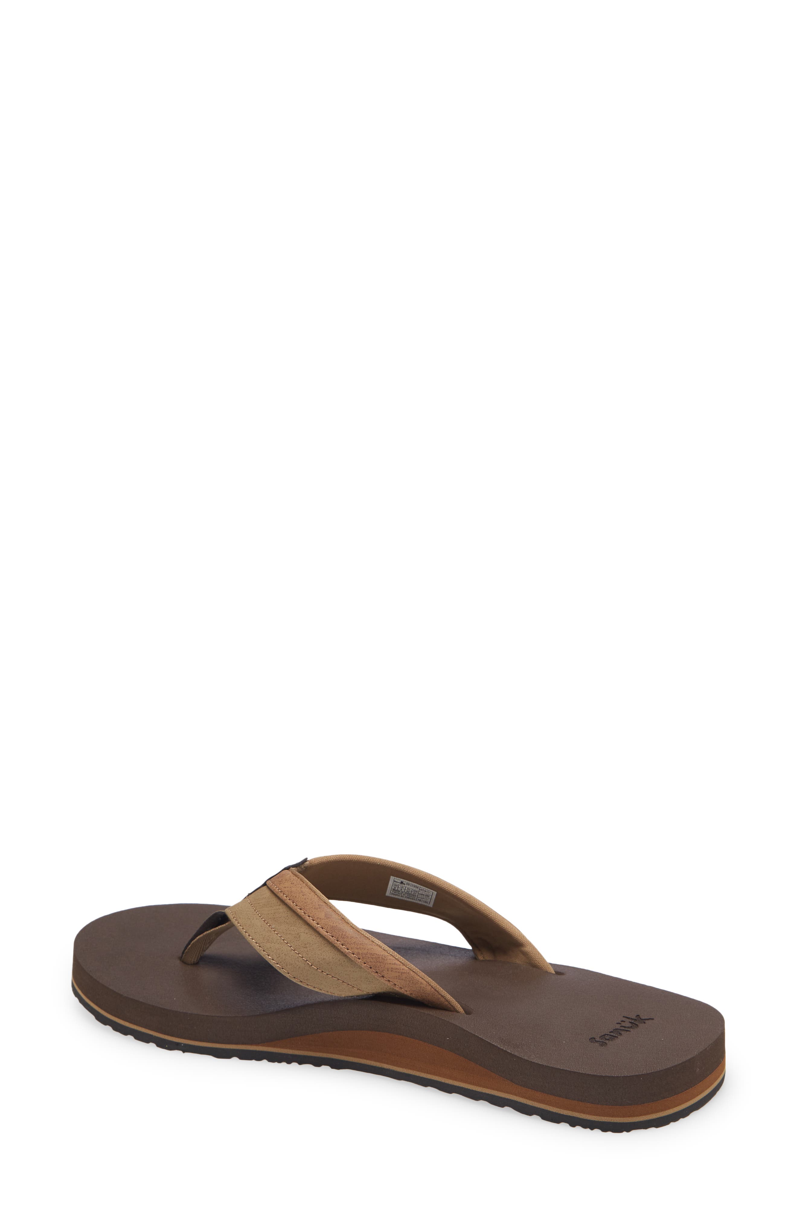 Sanuk Ziggy Water Friendly Flip Flop, Alternate, color, Tan