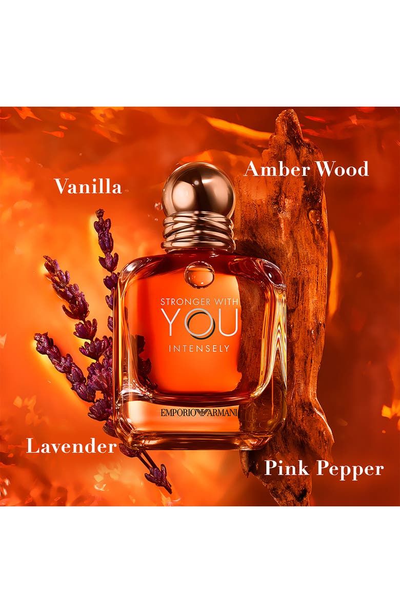 ARMANI beauty Stronger With You Intensely 3-Piece Cologne Gift Set $163 Value, Alternate, color,