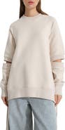 Marcella Mavi Cutout Elbow Sweatshirt