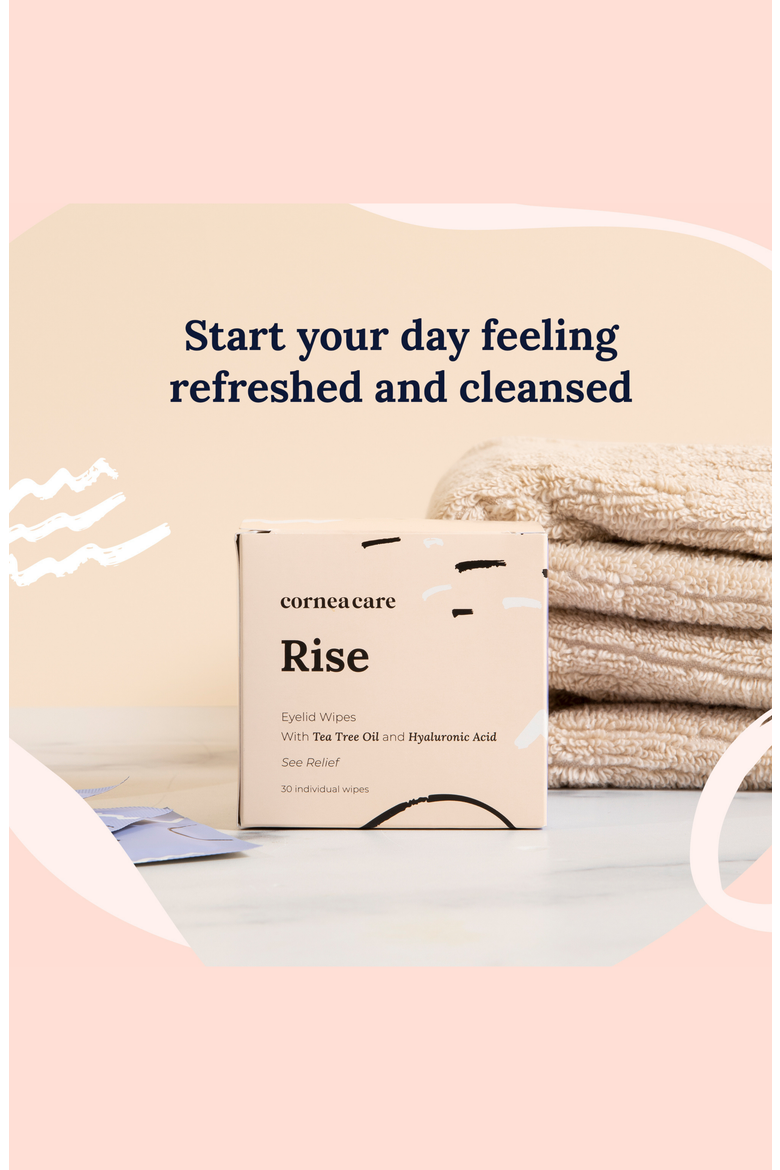 Rise Hyaluronic Acid and Tea Tree Oil Eye Wipes, Alternate, color, White