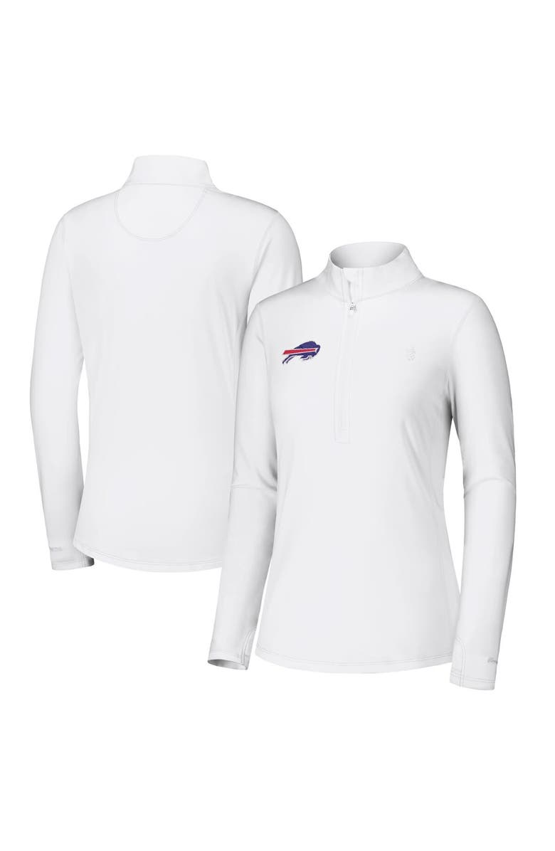 Tommy Bahama Women's Tommy Bahama Navy Buffalo Bills Sport Playa Vista Quarter-Zip Jacket, Main, color, White