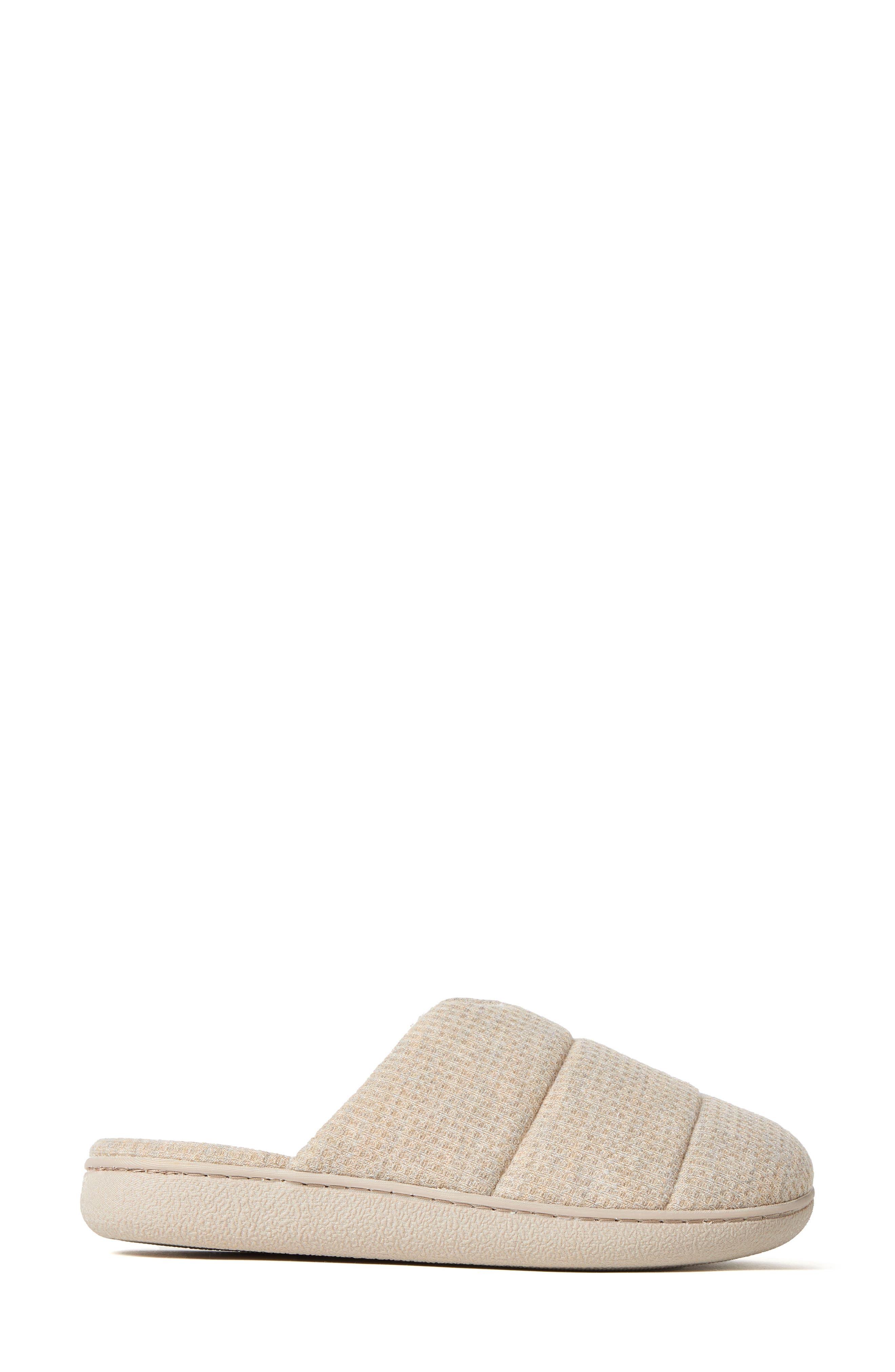 Daisy Waffle Scuff Slipper, Alternate, color, OATMEAL