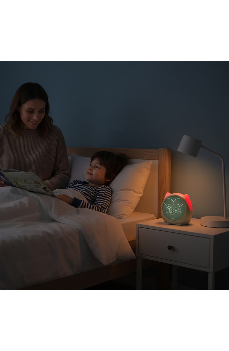 Cloud B Owlie - The Magical Sleep Trainer & Toddler Alarm Clock with Nightlight, Alternate, color, Green