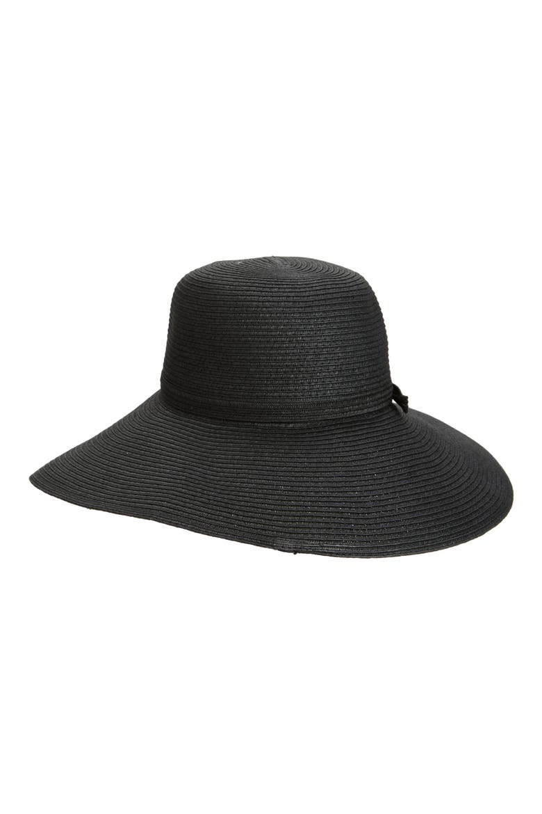 Packable Floppy Hat, Alternate, color, BLACK