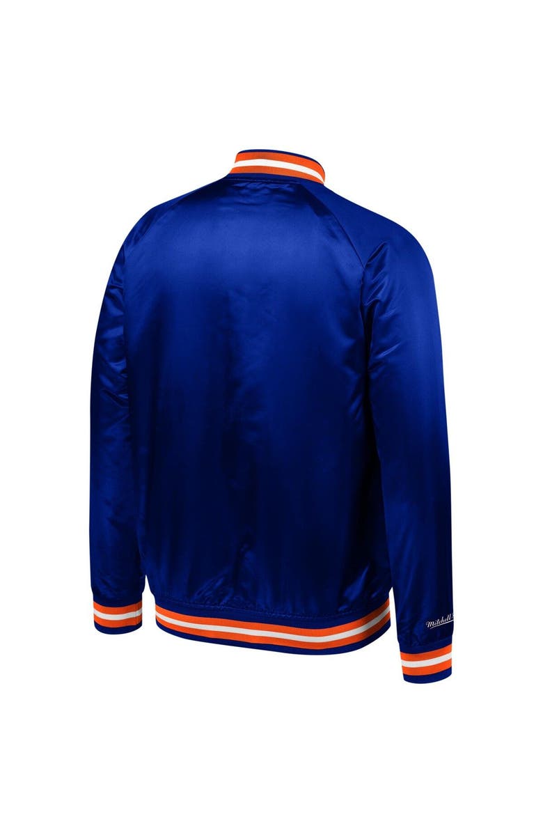 Mitchell & Ness Men's Mitchell & Ness Royal New York Mets Lightweight Satin Full-Snap Jacket, Alternate, color,