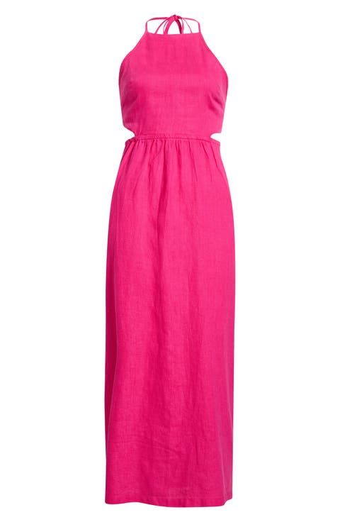 SoftWash Linen Halter Dress