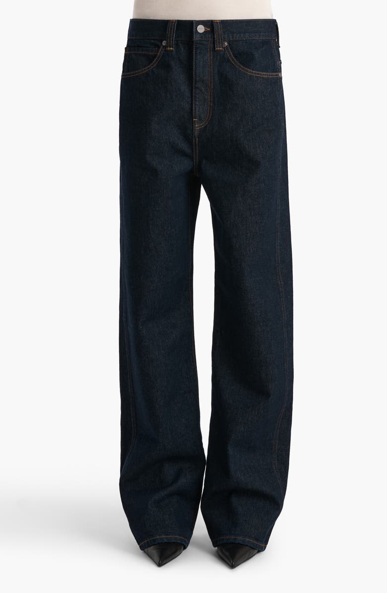 Khaite Bonnie Wide Leg Jeans, Main, color, Benson