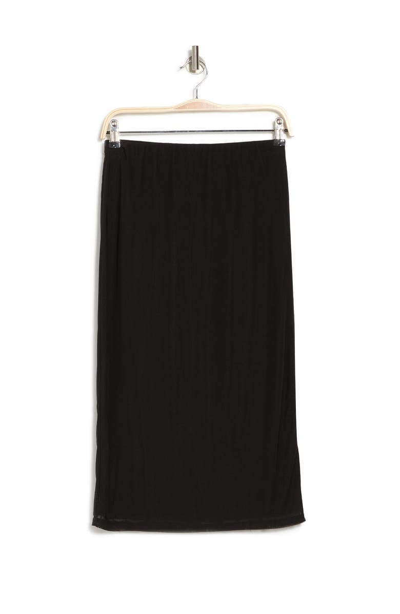 AFRM LOS ANGELES Lynch Mesh Midi Skirt, Alternate, color, Noir
