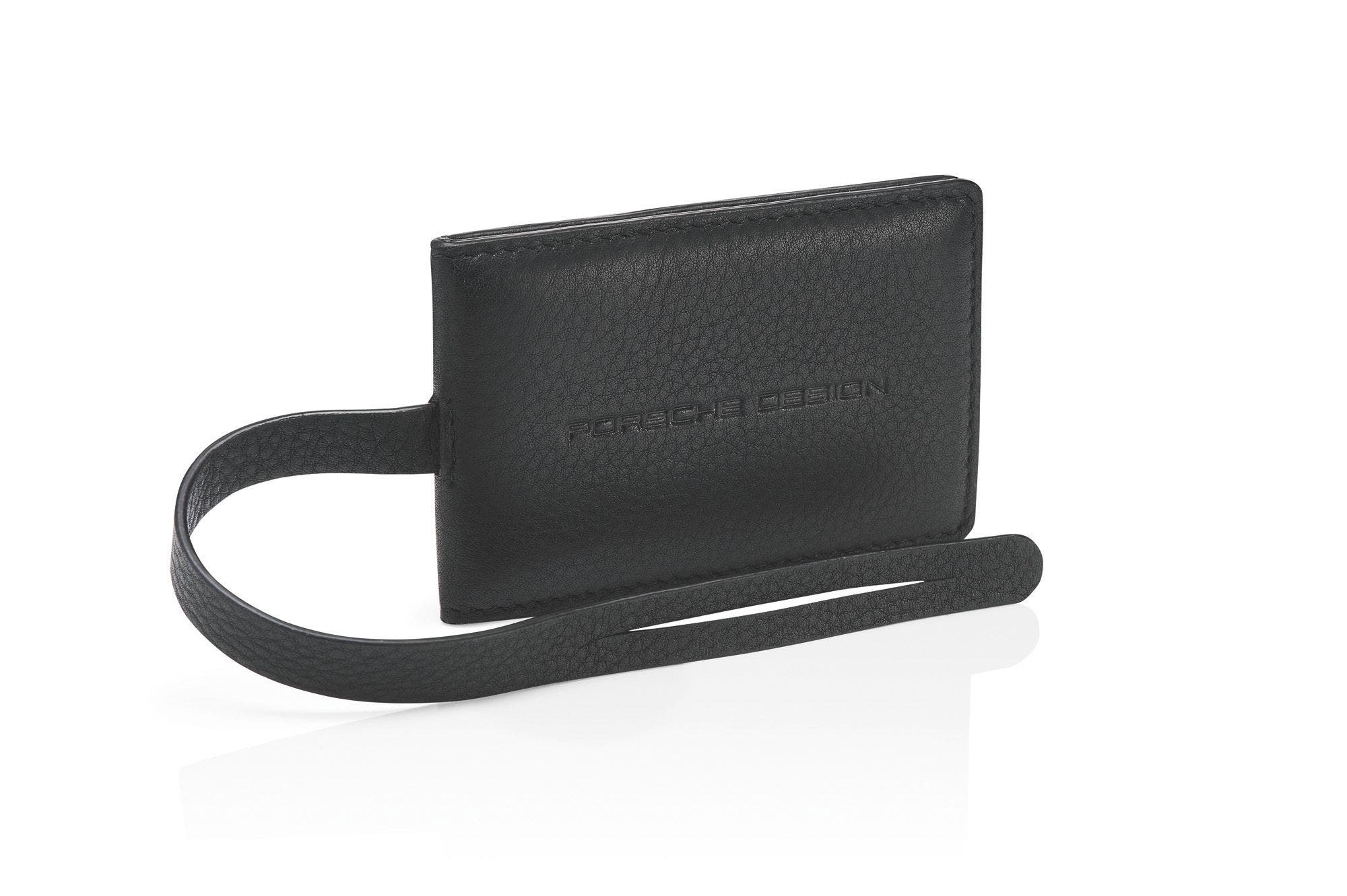Porsche Design Leather Nametag, Main, color, 