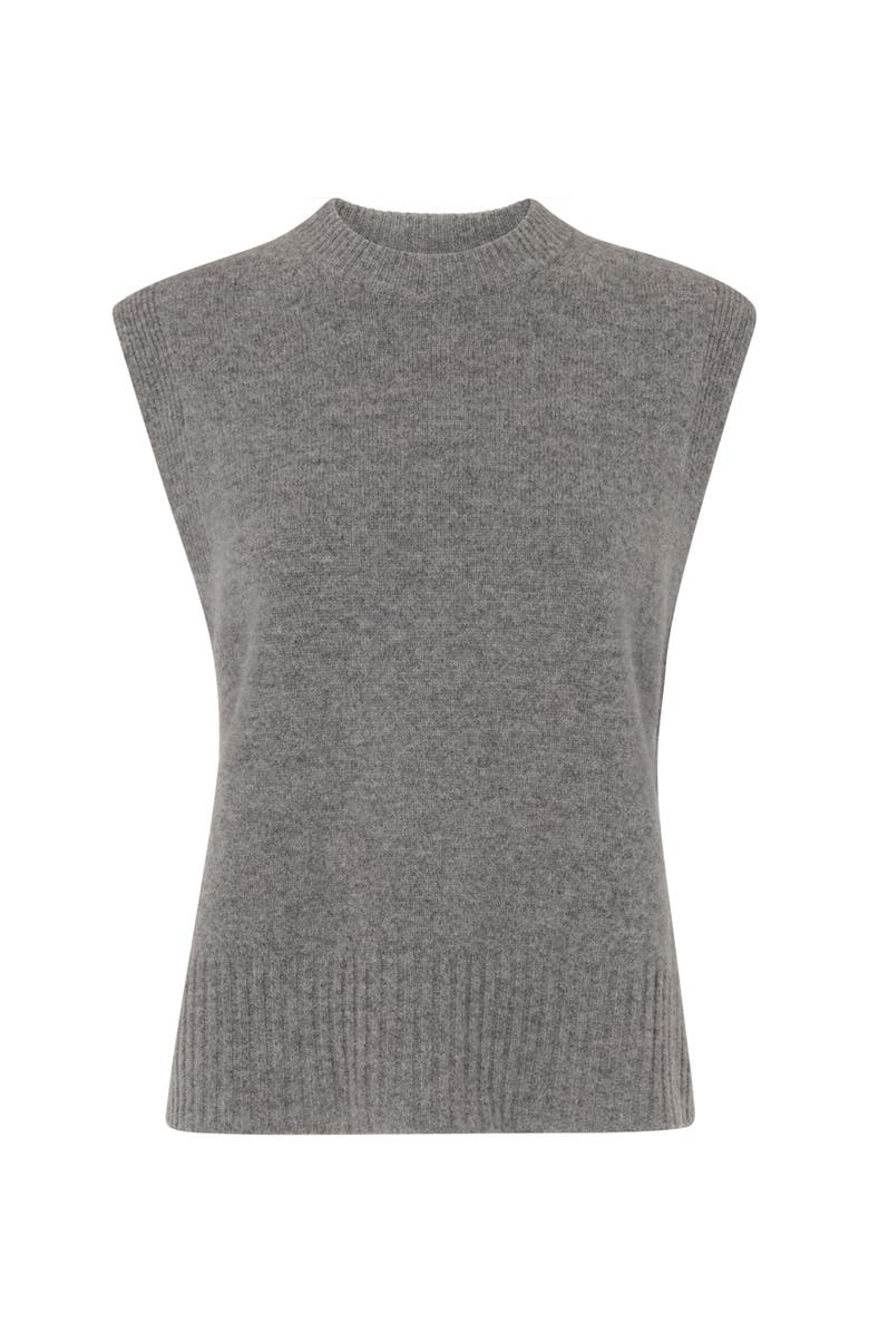 Whistles Knitted Sleeveless Vest, Alternate, color, Grey