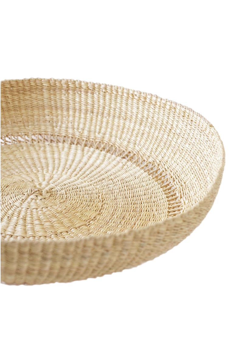 indego africa Bolga Large Round Tray, Alternate, color, Natural