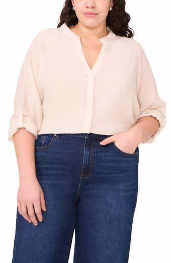 Halogen® Textured Utility Shirt