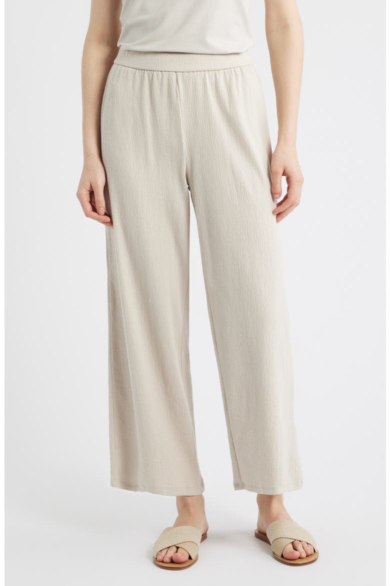 Jersey Ankle Wide Leg Pants, Main, color, PARUS