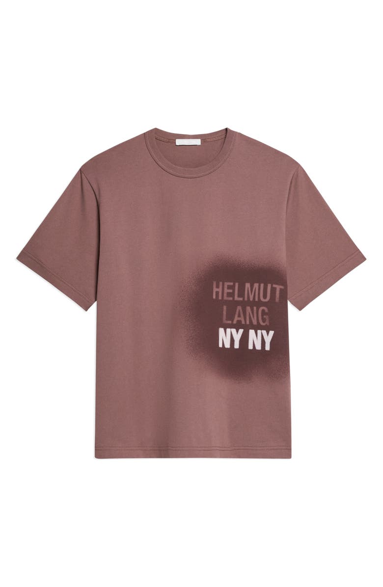 Helmut Lang Spray Paint Logo Short Sleeve T-Shirt, Alternate, color, Peppercorn