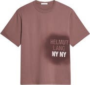 Helmut Lang Spray Paint Logo Short Sleeve T-Shirt